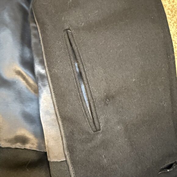 US NAVY Wool Pea Coat WOMEN SIZE 16S Quarterdeck Collection Military Authentic - Picture 6 of 9